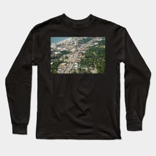 Aerial view of building, Myrtle beach Long Sleeve T-Shirt